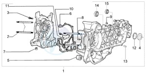 Liberty 125 Leader RST drawing Crankcase