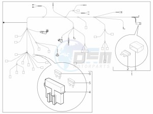 Typhoon 125 4T 2V E3 (NAFTA) drawing Main cable harness