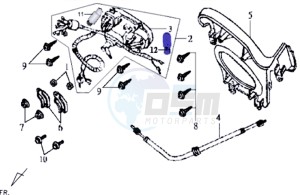 JOYRIDE 125 drawing DASHBOARD / SPEEDOMETER CABLE / WIRING HARNASS