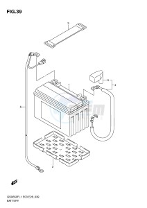 GSX650F (E3-E28) Katana drawing BATTERY (GSX650FL1 E3)