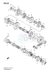 GSR750 EU drawing TRANSMISSION