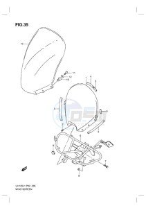 UH125 BURGMAN EU drawing WINDSCREEN