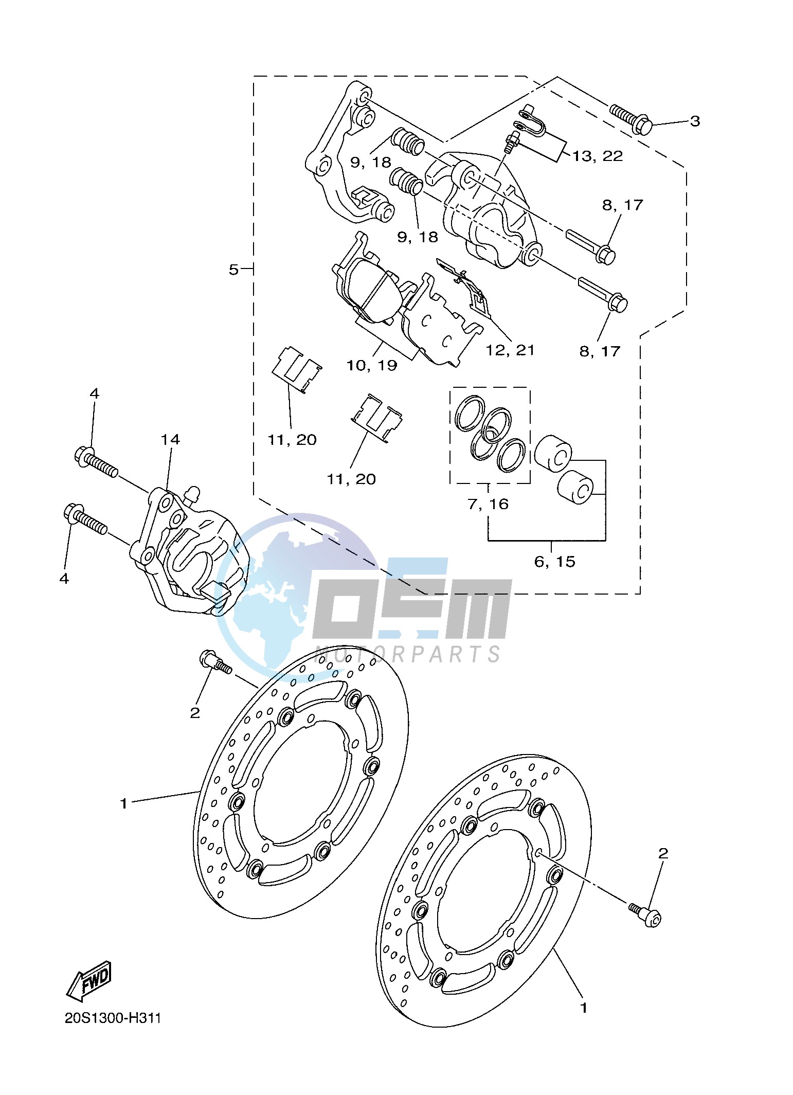 FRONT BRAKE CALIPER