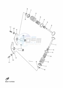 YFM90R (BD3J) drawing VALVE