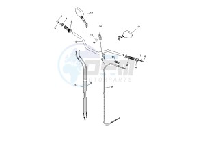 MT-03 660 drawing STEERING HANDLE - CABLE