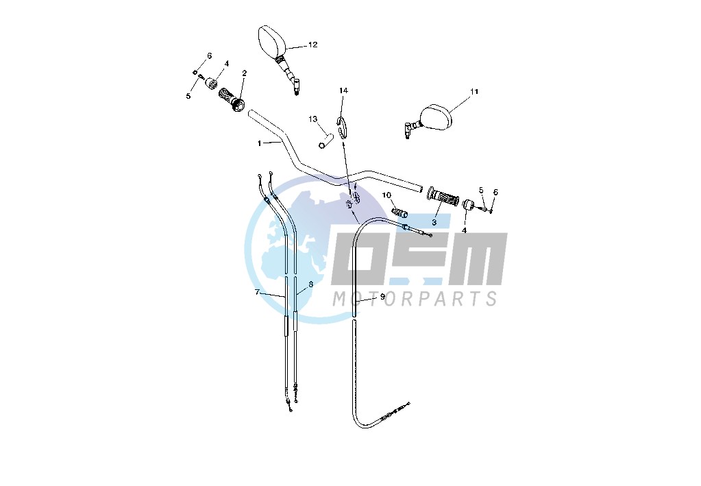 STEERING HANDLE - CABLE