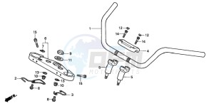 GL1500C VALKYRIE drawing HANDLE PIPE/TOP BRIDGE