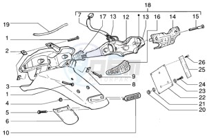 Runner 200 VXR 4t drawing Rear tail lamp