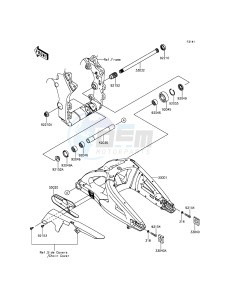 NINJA ZX-10R ZX1000JFFA FR XX (EU ME A(FRICA) drawing Swingarm