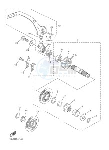 YZ450F (1SL1 1SL2 1SL3 1SL4) drawing STARTER