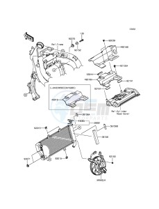 ER-6F EX650EEF XX (EU ME A(FRICA) drawing Radiator