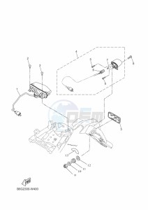 MT125 MTN125-A (BGW2) drawing TAILLIGHT