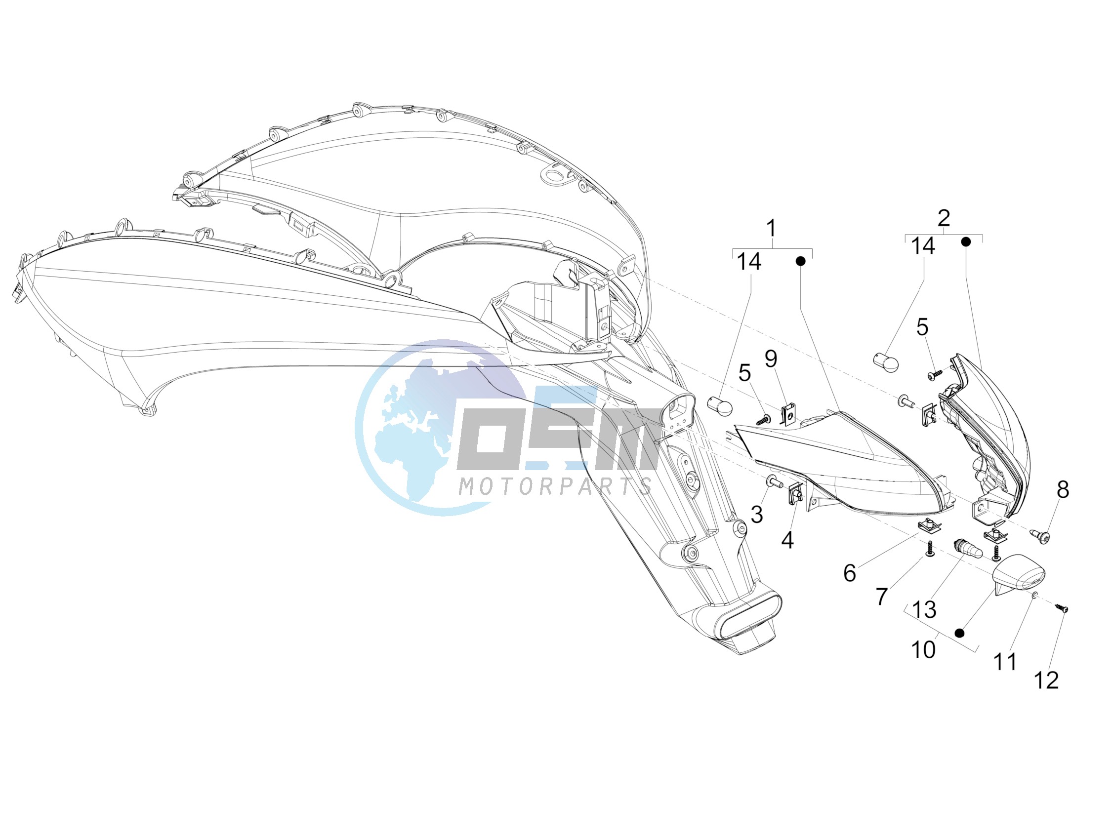 Rear headlamps - Turn signal lamps