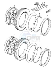 KH 250 A S(A5-S) drawing WHEELS_TIRES