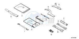 VFR800XD CrossRunner - VFR800X UK - (E) drawing TOOL