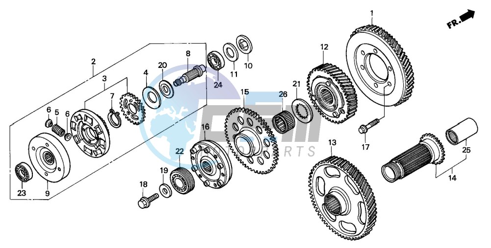 PRIMARY DRIVE GEAR