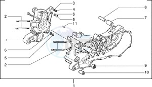 NRG 50 Extreme ZAPC220-210 drawing Crankcase