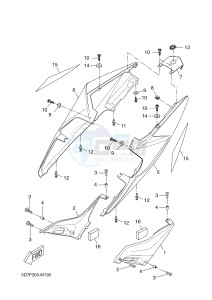 YZF-R125 R125 (5D7F 5D7F 5D7F) drawing SIDE COVER