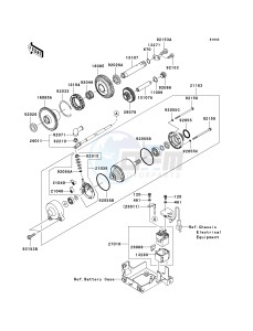 KRF 750 F [TERYX 750 4X4 NRA OUTDOORS] (F8F) C8F drawing STARTER MOTOR