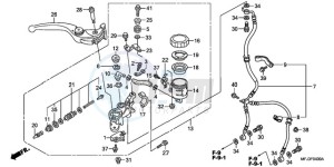 CBR600RR9 France - (F / CMF MME) drawing FR. BRAKE MASTER CYLINDER (CBR600RR)