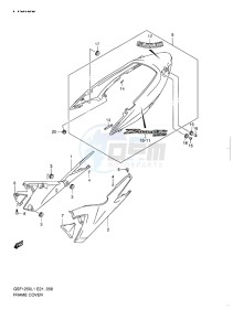 GSF-1250 BANDIT EU drawing FRAME COVER