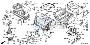 GL1800F GoldWing - GL1800-F 2ED - (2ED) drawing TRUNK BOX (GL1800C/ D/ E/ F/ G)