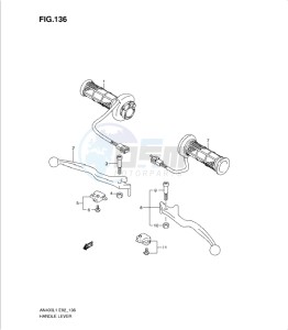 AN400Z drawing HANDLE LEVER (AN400ZAL1 E2)