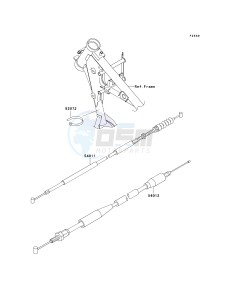 KX 65 A [KX65 MONSTER ENERGY] (A6F - A9FA) A7F drawing CABLES