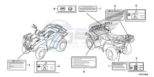 TRX420FPMD TRX420 Europe Direct - (ED) drawing CAUTION LABEL