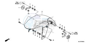 CBR650FE CBR650FE 2ED - (2ED) drawing FRONT FENDER