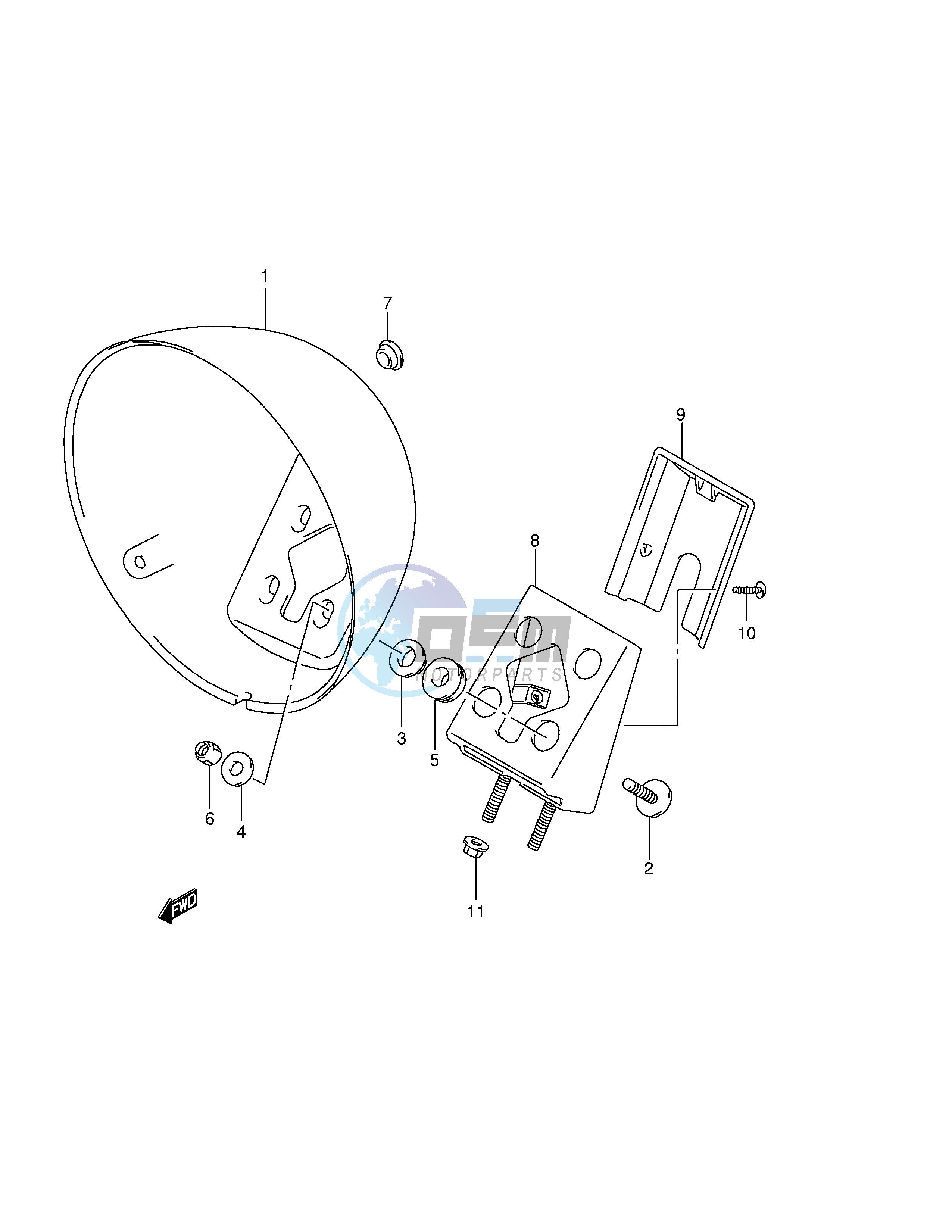 HEADLAMP HOUSING