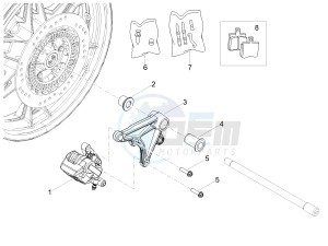 V7 III Special 750 e4 (EMEA) drawing Rear brake caliper