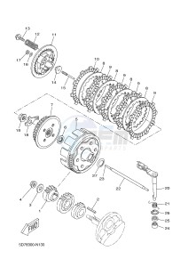 YZF-R125 R125 (5D7K 5D7K 5D7K) drawing CLUTCH