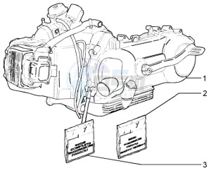 Liberty 125 la poste drawing Engine