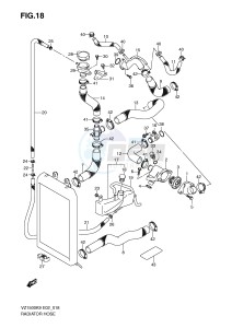 VZ1500 (E2) drawing RADIATOR HOSE