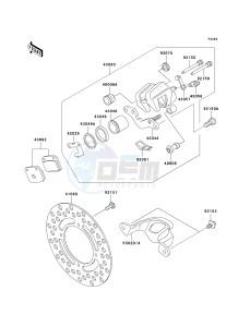 KX 65 A [KX65 MONSTER ENERGY] (A6F - A9FA) A9F drawing REAR BRAKE