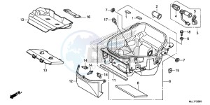 NC750DE Integra - NC750D Europe Direct - (ED) drawing LUGGAGE BOX