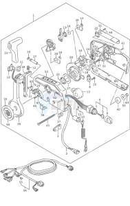 DF 25A drawing Remote Control - w/Power Tilt