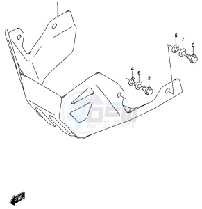 DL250 drawing UNDER COWLING