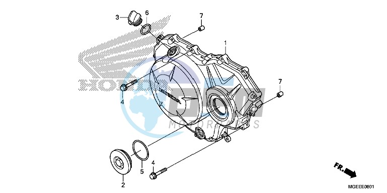 RIGHT CRANKCASE COVER (VFR1200F)