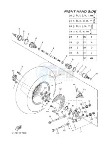 YFM700FWAD GRIZZLY 700 (B1AJ) drawing REAR WHEEL 2