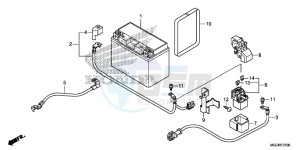 CB1100 UK - (E) drawing BATTERY