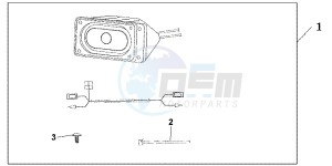 NT700VB drawing FRONT SPEAKER SET