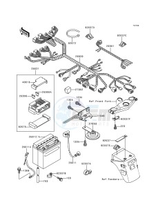 EX 500 D [NINJA 500] (D1-D5) [NINJA 500] drawing CHASSIS ELECTRICAL EQUIPMENT