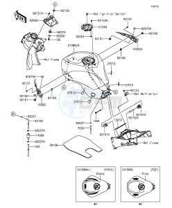 NINJA ZX-6R ABS ZX636FGF FR GB XX (EU ME A(FRICA) drawing Fuel Tank