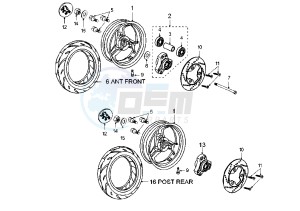 X–FIGHT - 50 cc drawing WHEELS – LIQUID COOLED