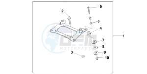 CBF600N9 UK - (E / MKH) drawing KIT CARRIER BRKT