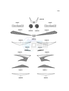 KSF 90 A [KFX90] (A7F-A9S) A7F drawing DECALS-- GREEN- --- A7F- -