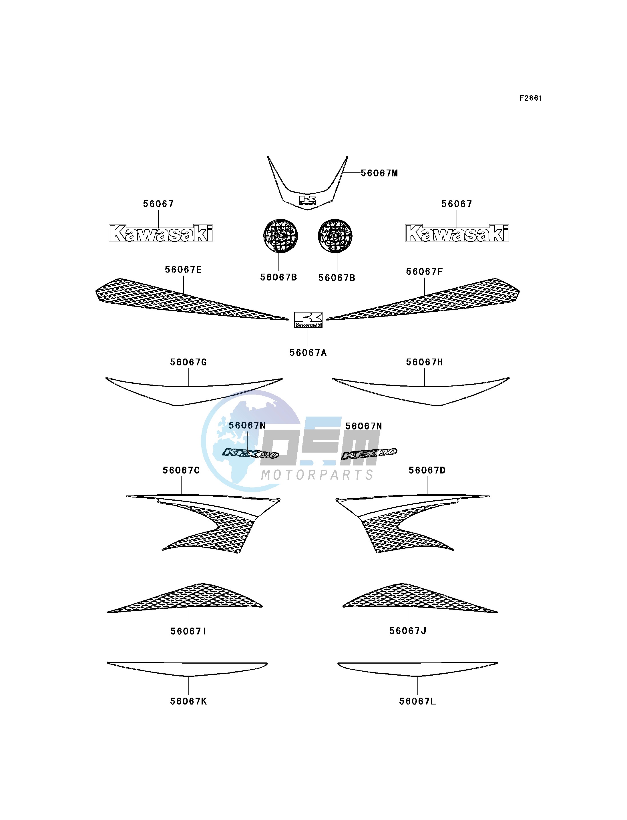 DECALS-- GREEN- --- A7F- -