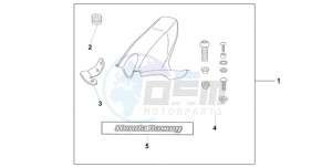 CBR1000RR9 France - (F / MME) drawing HUGGER PEARL SIREN BLUE